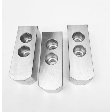 H & H INDUSTRIAL PRODUCTS 3 Piece Taiki 12" 1.5mm X 60 Degree 18mm Aluminum Soft Jaw Set 3900-4772